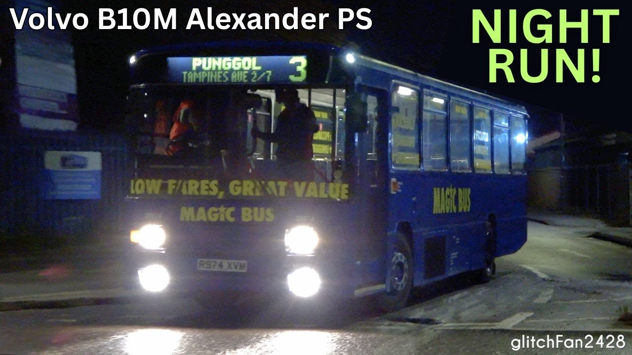 🪄 Magic Volvo B10M Night Run ✨ Preserved Stagecoach Manchester 20974