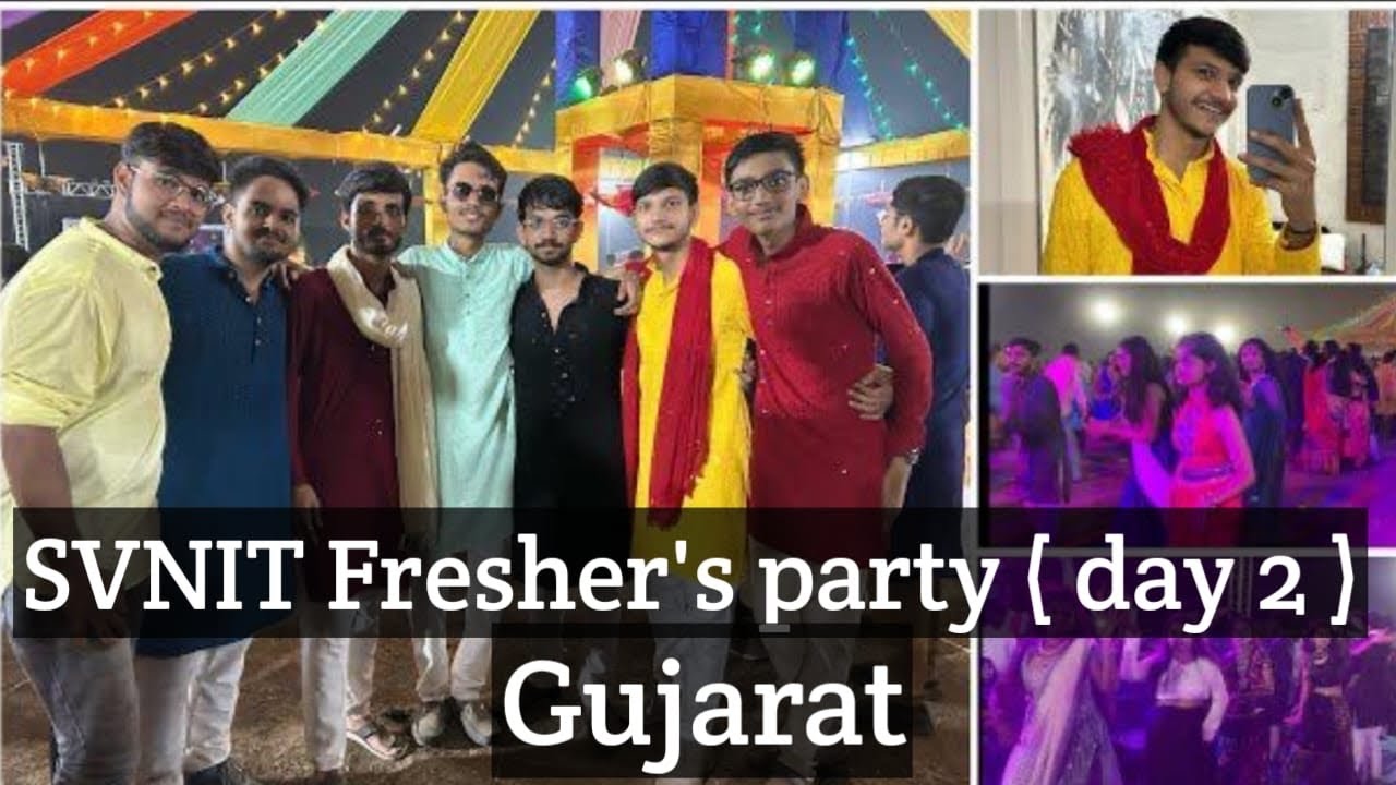 fresher's party 🎉 day 2 in [SVNIT SURAT] |musical night at nit surat| garbha in gujrat| garbha