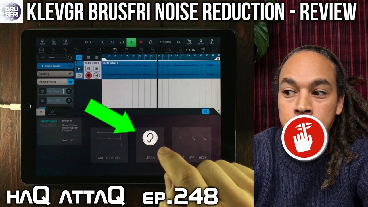 Brusfri by KLEVGR Noise Reduction AUv3 for iPad and iPhone - haQ attaQ 248