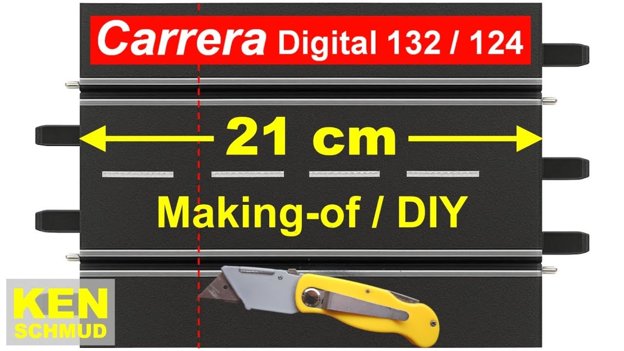 Carrera Digital 132/ 124 | Gerade kürzen | Schiene zerschneiden | Tutorial | DIY | Slotcar 