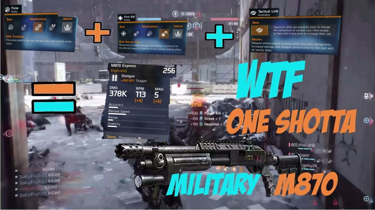 M870 Hexo 1 Shot Build 287k  (The Division)