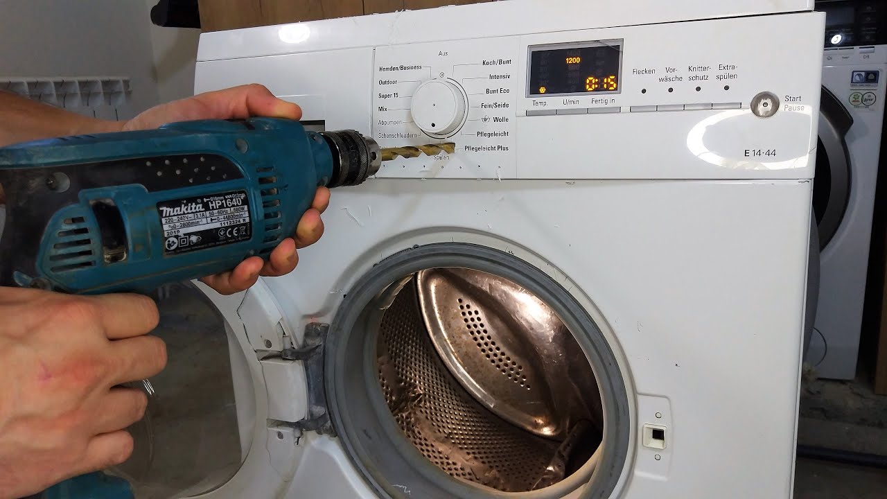 Experiment - Drilling It While Working  - Washing Machine
