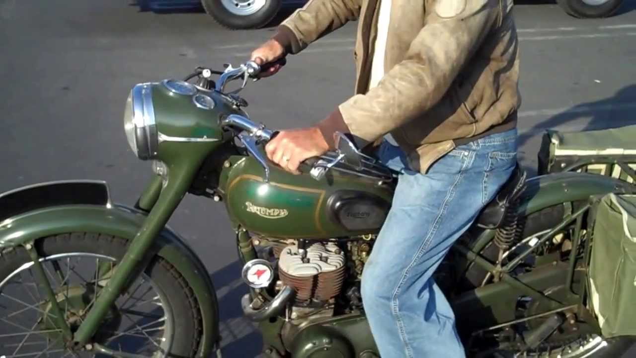 1955 Triumph TRW 500 Cold Start