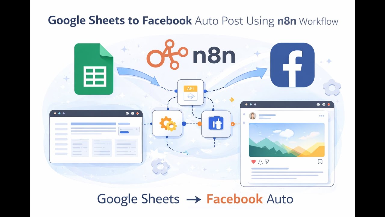 Automate Facebook Posting from Google Sheets Using n8n