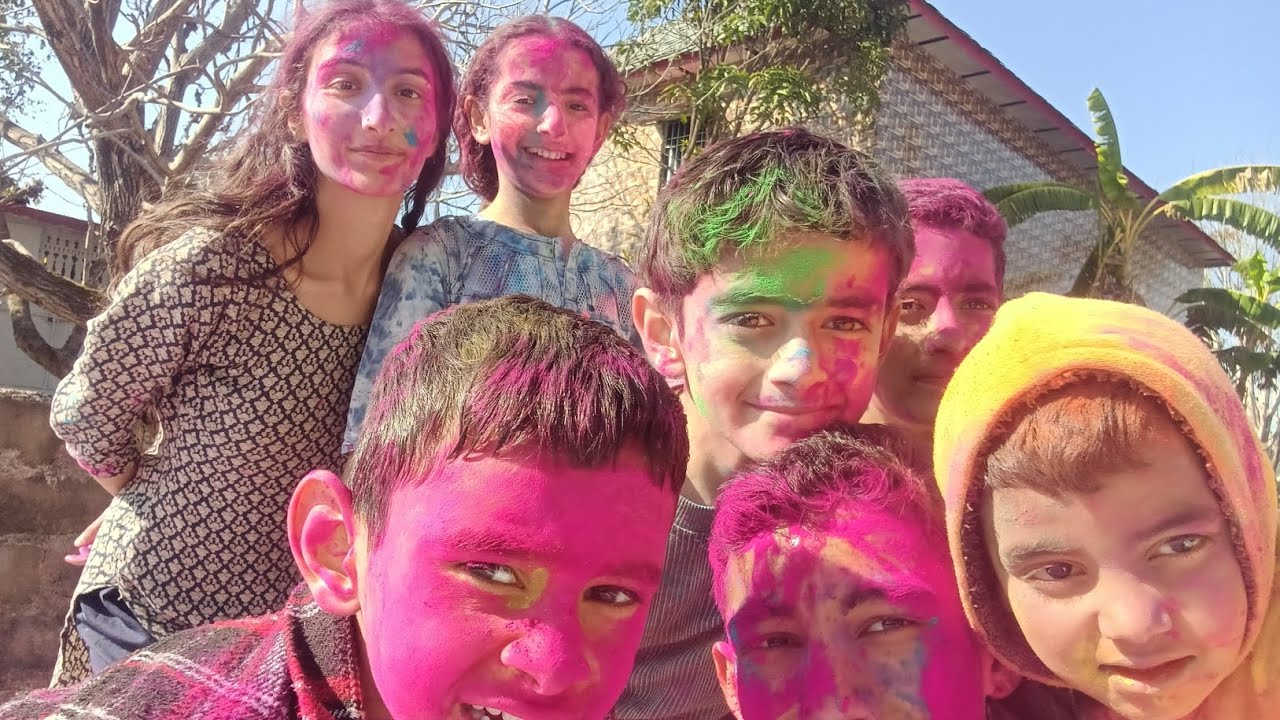 🙏होली में यह क्या हो गया 😮 भूत बन गया 😂😂 like comment share and subscribe 🥰