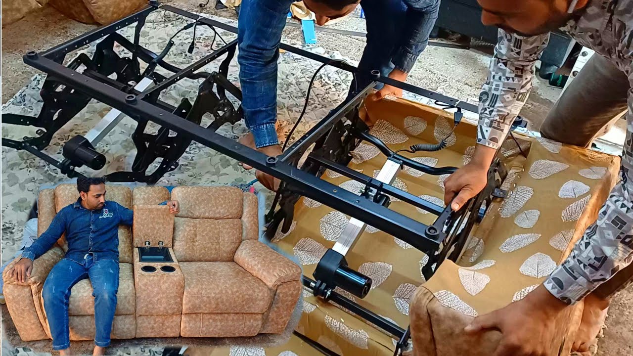 How To Build A Motorized Recliner Sofa ||How To Make Electric Recliner Sofa 2023||Recliner Sofa