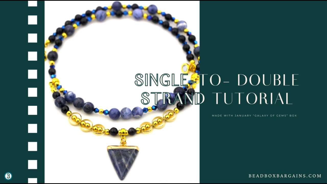 January 2024 Bargain Bead Box Tutorial with Lauren Fenty: Single-to-Double Strand Necklace