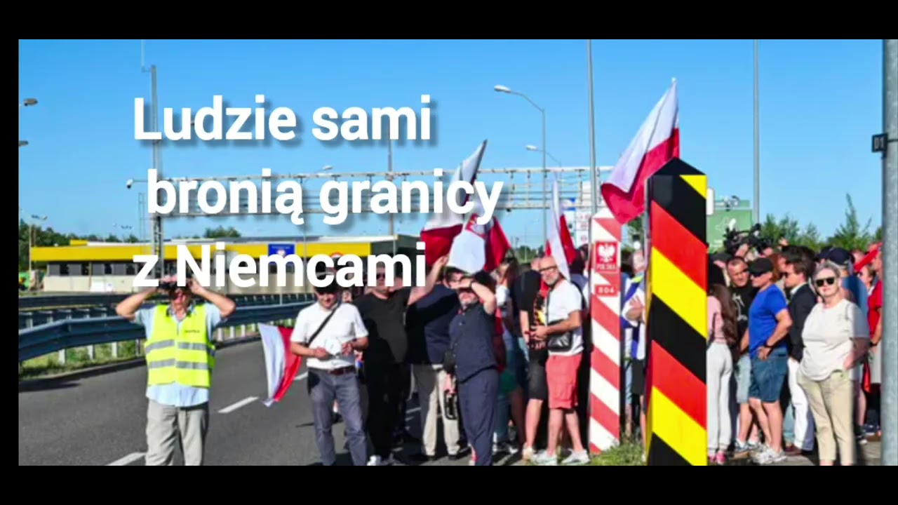 Ludzie bronią zachodniej granicy.Stop emigrantom