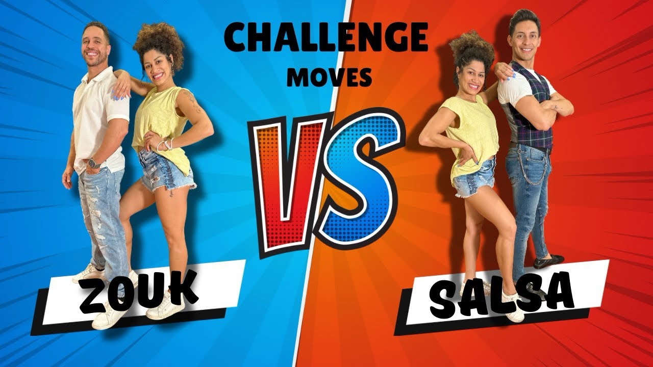Cool Salsa vs Zouk Challenge Moves: Nery Garcia, Larissa y Robinson