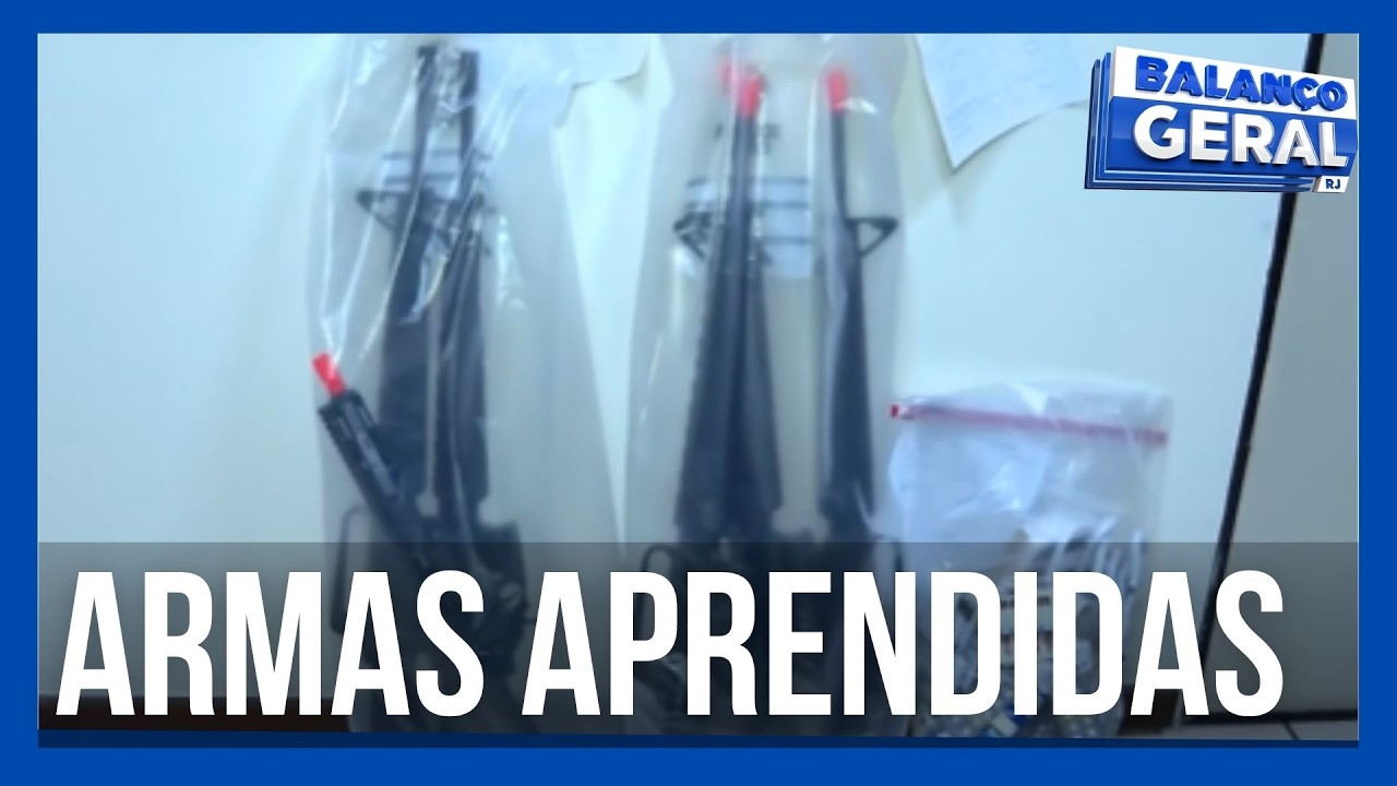 ARMAS QUE IMITAM FUZIS FORAM APREENDIDAS EM ÔNIBUS