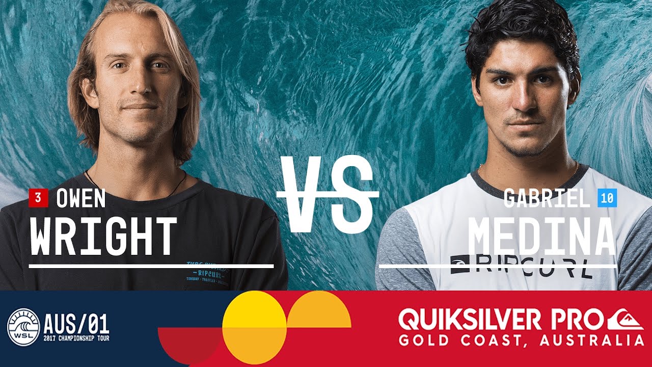 Owen Wright vs. Gabriel Medina - Quiksilver Pro Gold Coast 2017 Semifinals, Heat 2