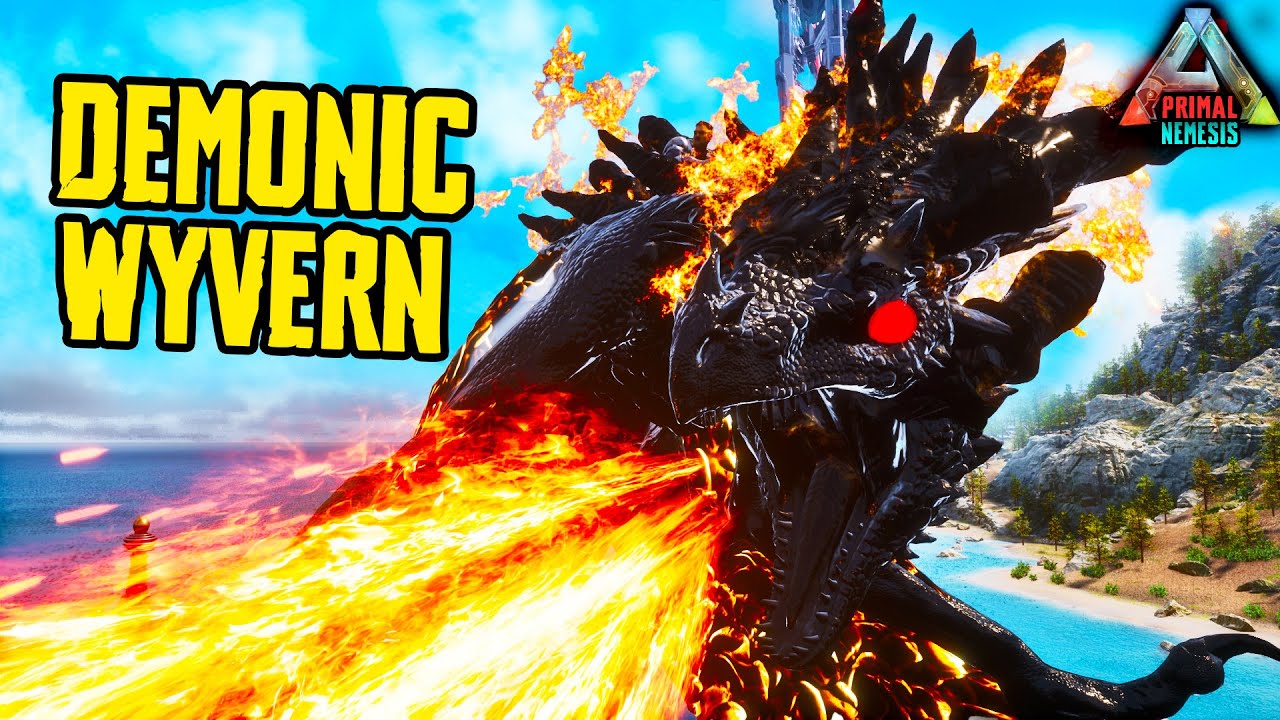 ONZE EERSTE DEMONIC DINO in ARK Modded