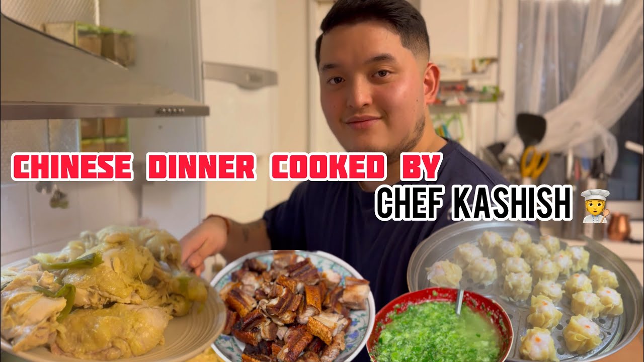 HAINAN CHICKEN,CRISPY PORK,MIXED FLAT NOODLES,SUI MAI✨CHINESE DINNER ✨BY SON CHEF KASISH🧑‍🍳🥢