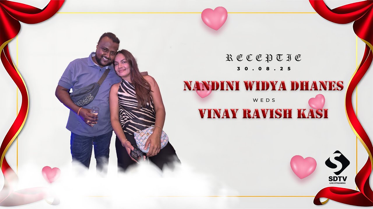 Livestream: Receptie Nandini Dhanes & Vinay Kasi