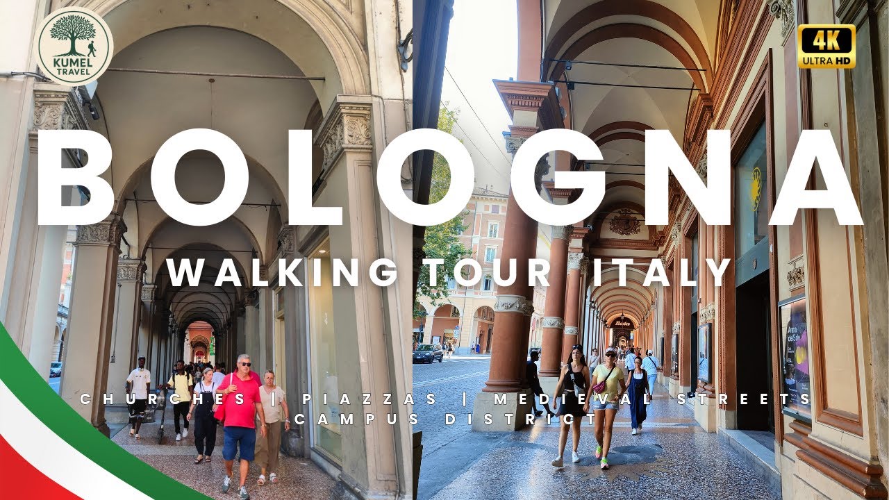 🇮🇹 Bologna, Italy – 4K Walking Tour (2025) | 1.5-Hour Full City Walk