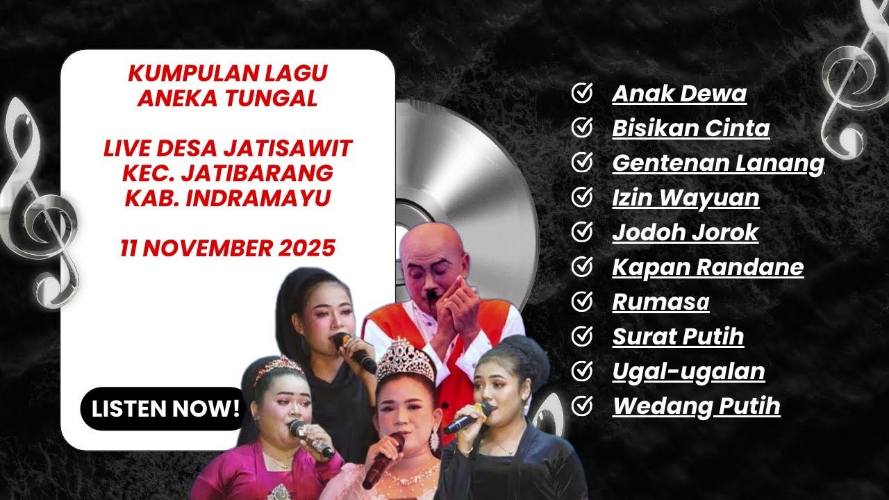 Kumpulan Lagu Terbaru Sandiwara Aneka Tunggal, Live Desa Jatisawit, Jatibarang, Indrmayu 11-Nov-2025
