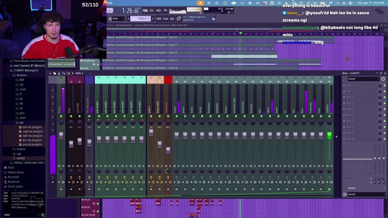 mixing underground song from start to finish (live)