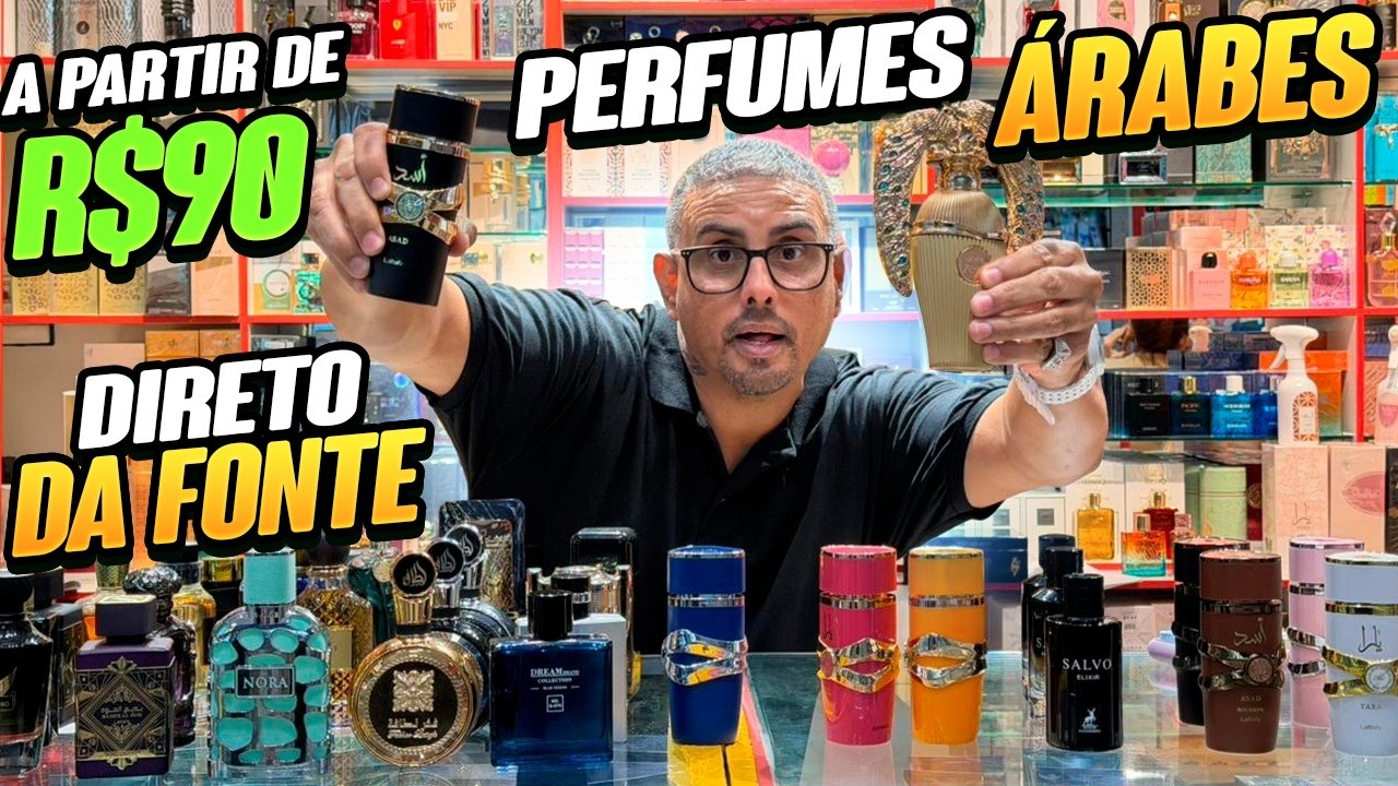 Perfumes Árabes Direto da Fonte Fornecedor de Perfumes com loja no Brás