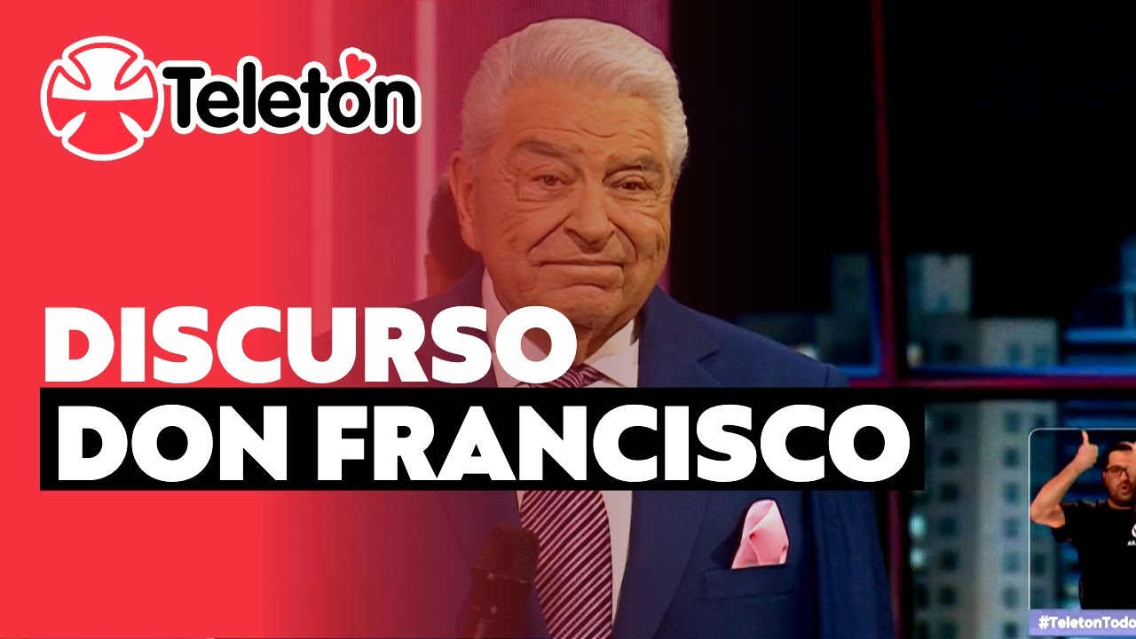 El emotivo discurso de Don Francisco en el inicio de la Teletón 2025, Chile