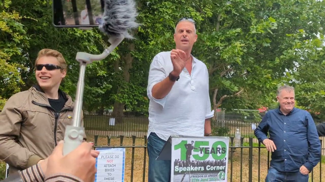 the amazing Steve barns talks environment &150 years of speaker corner