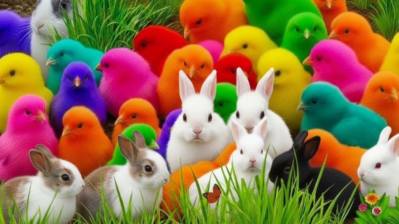 Menangkap Ayam Lucu & Kelinci 🐰 Ayam Warna Warni