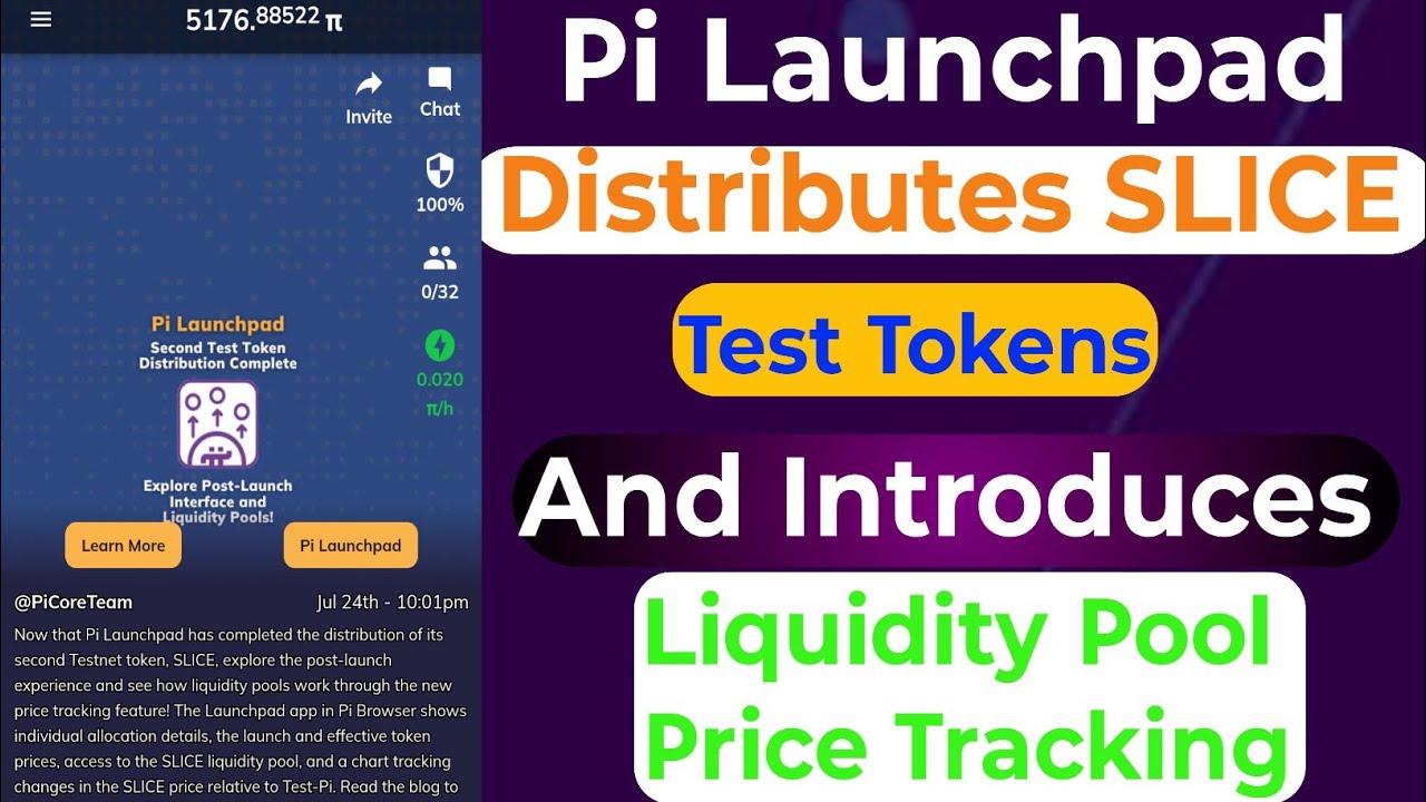 Pi Launchpad Distributes Slice Test Token.#pinetwork #crypto #cryptocurrency #digitalmarketing