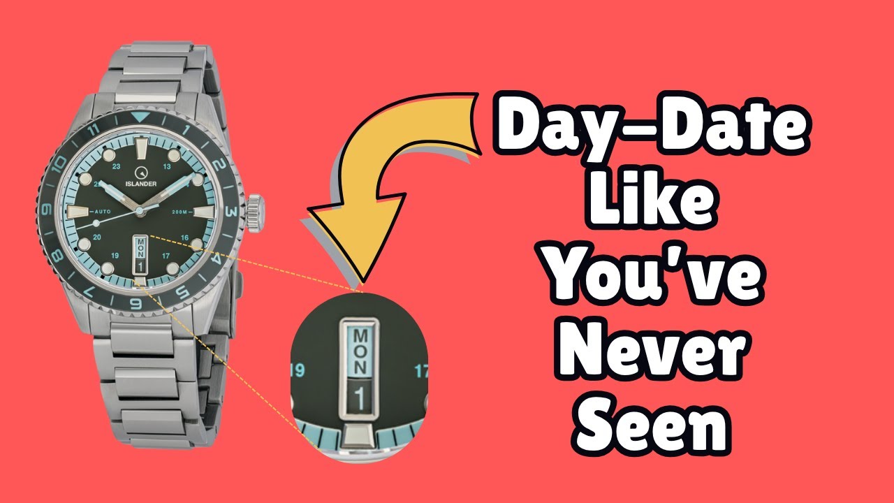 The Islander Greenport uses a Vertical Day/Date Feature that is quite rare!