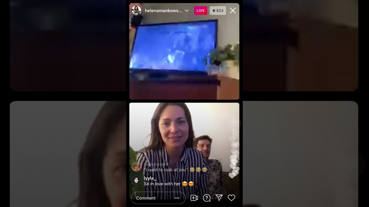 Helena Mankowska reacting to Lady Dimitrescu in Resident Evil Village
