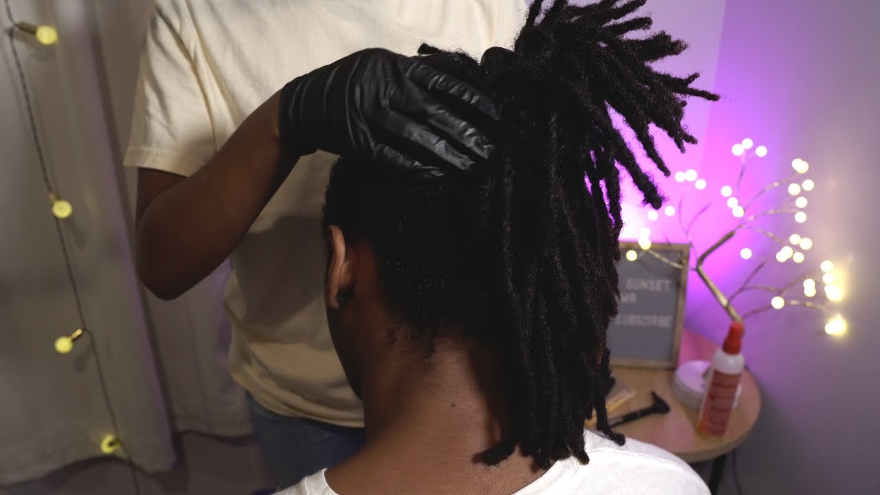 ASMR | Men's Scalp inspection on Locs/Afro Hair 🔍 Tingly Scalp Scratching & Scalp Massage