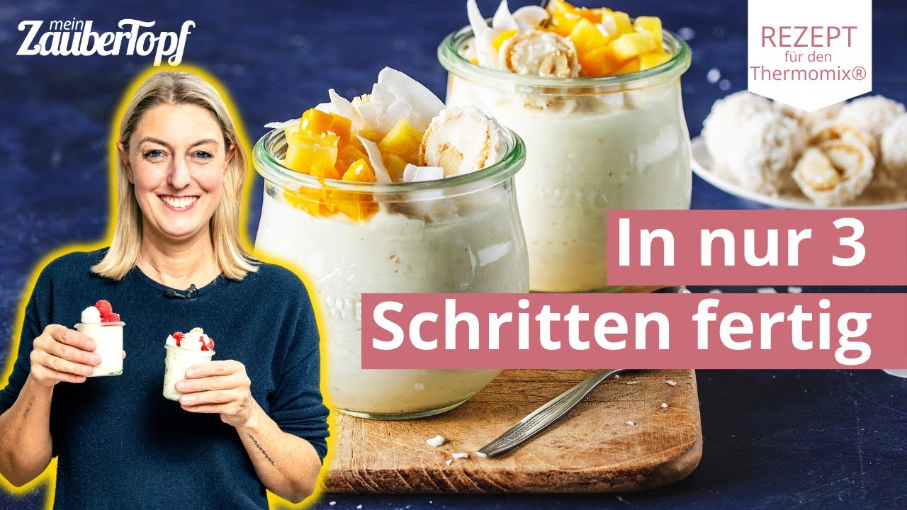 🏝️😍 Tropisch, lecker, schnell: Raffaello-Creme in 3 einfachen Schritten | Thermomix® Rezept