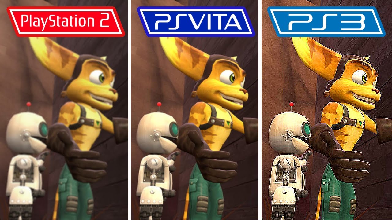Ratchet & Clank: Up Your Arsenal (2004) PS2 vs PS Vita vs PS3 (WHich One is Better?)
