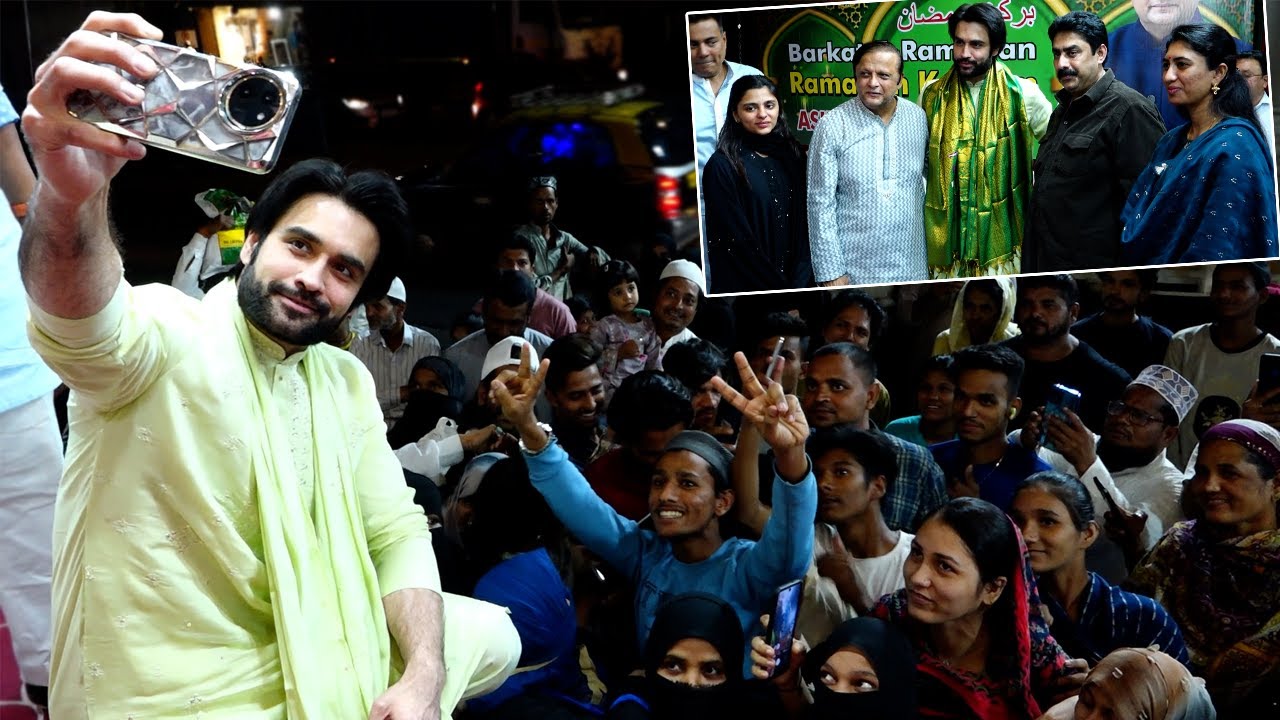 Vivian Dsena,Saqib Saleem,Taha Shah Badussha At Bhamla Foundation For Ramadan Celebration