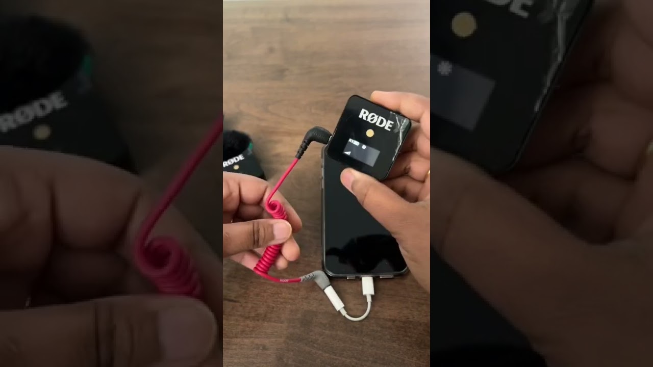 how to connect rode wireless go to iphone 📲 easy way #shorts #rodewirelessgo #iphone 😀🤗