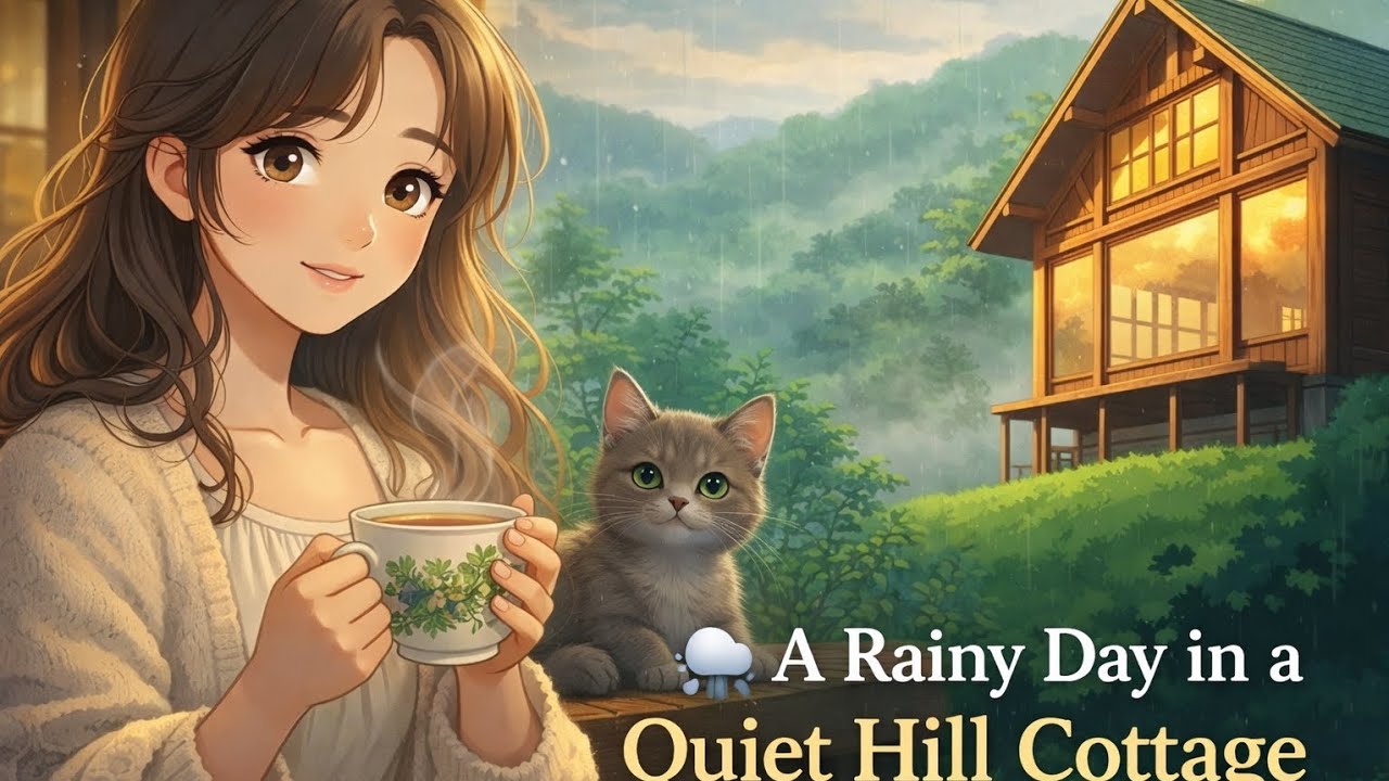 🌿🌹صباح هادئ مع قطتي | Quiet Morning with My 🐱🌸