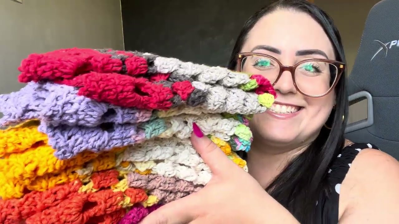 👉 Rotina de Crocheira 🧶 | Produção de 5 Pares de Tapetes em Crochê