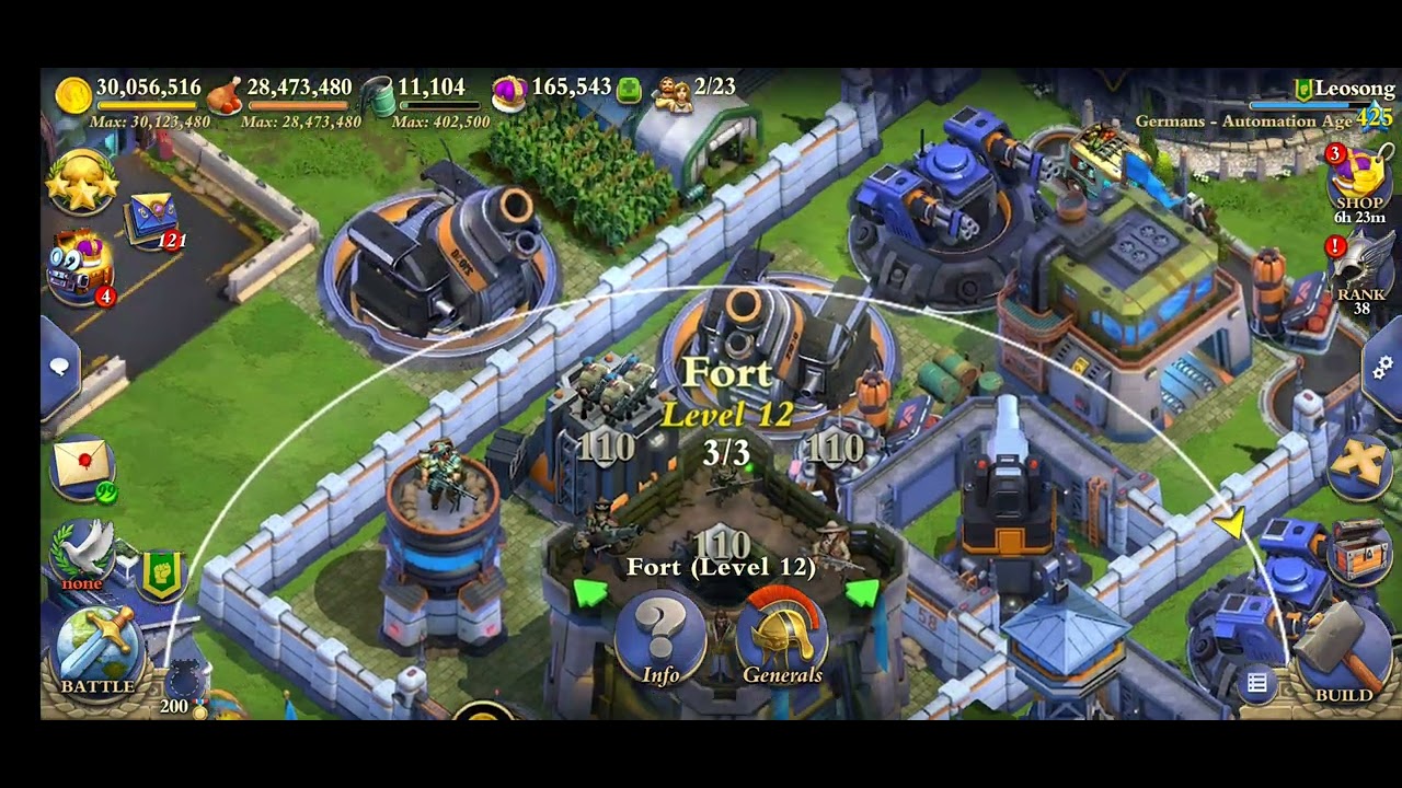 Dominations automation age Generals Lv 110(Zhukov, Petra, Sun Tzu)
