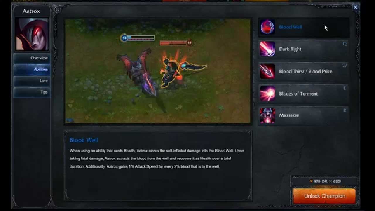 Aatrox abilities - League of Legends