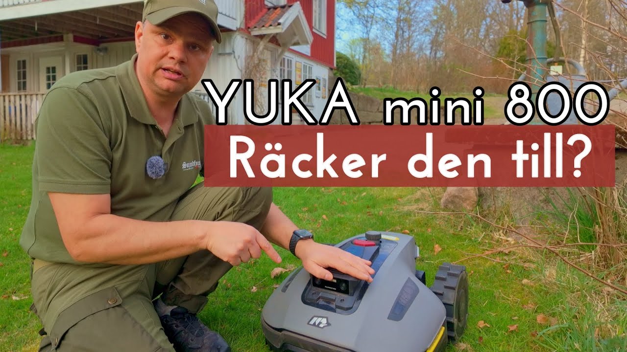 Vi testar YUKA Mini i en utmanade miljö - Berättar det mesta om robotgräsklipparen från Mammotion