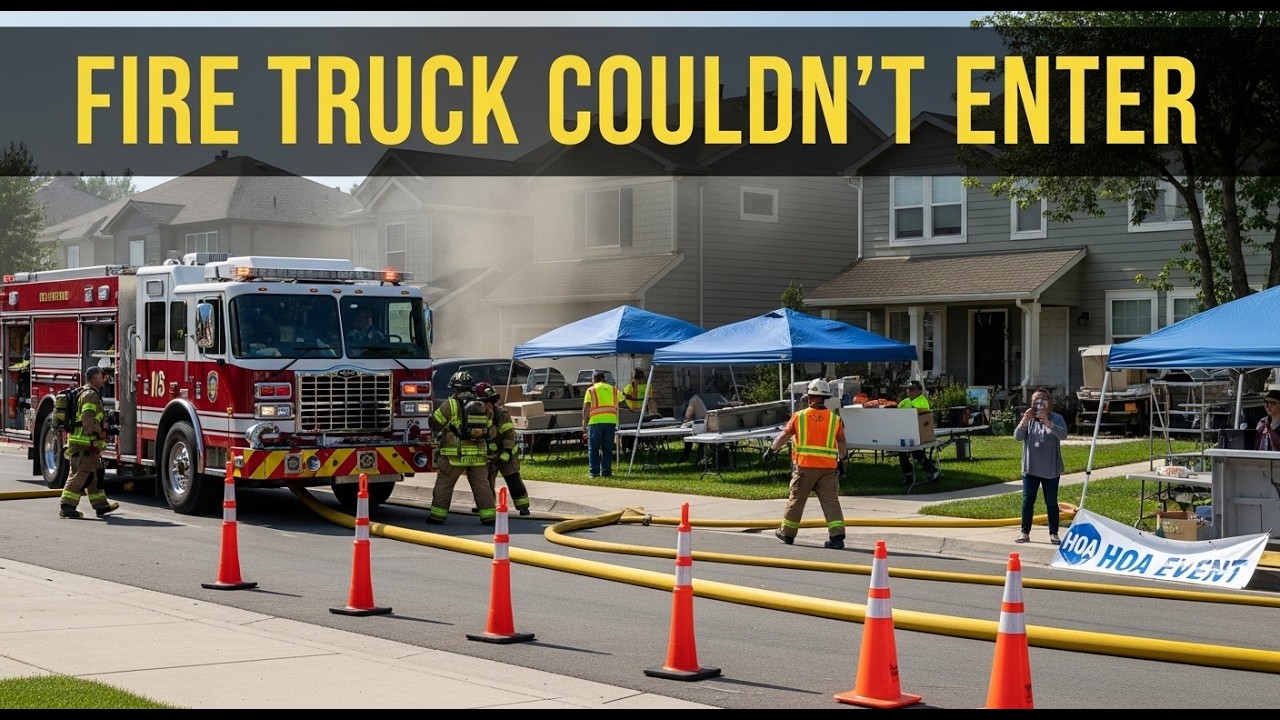 They Blocked My Driveway for an Event — Fire Truck Needed That Access