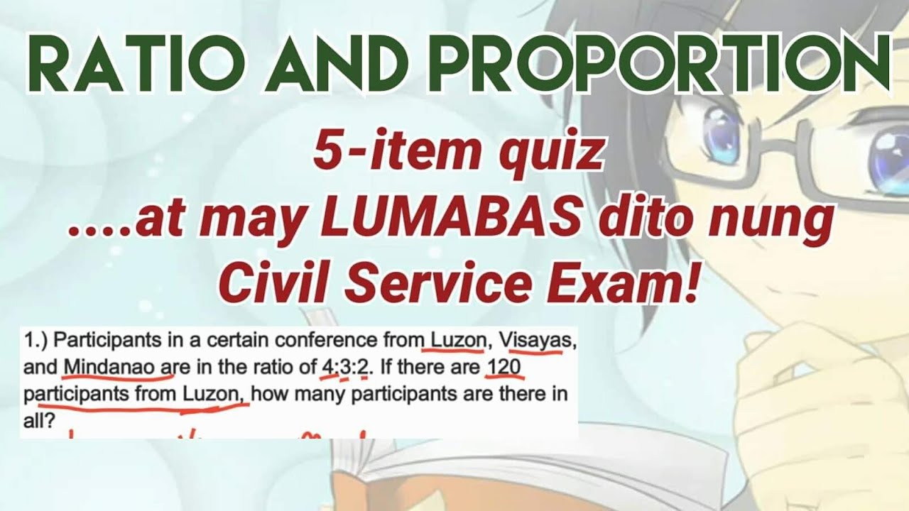 Ratio and Proportion | Lumabas sa CIVIL SERVICE EXAM
