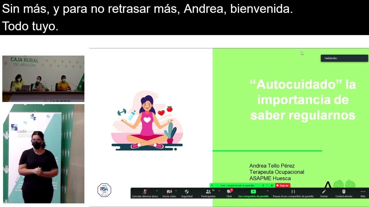 Mesa redonda: Autocuidado, la importancia de saber regularnos. IV Jornadas de Salud Activa 2021