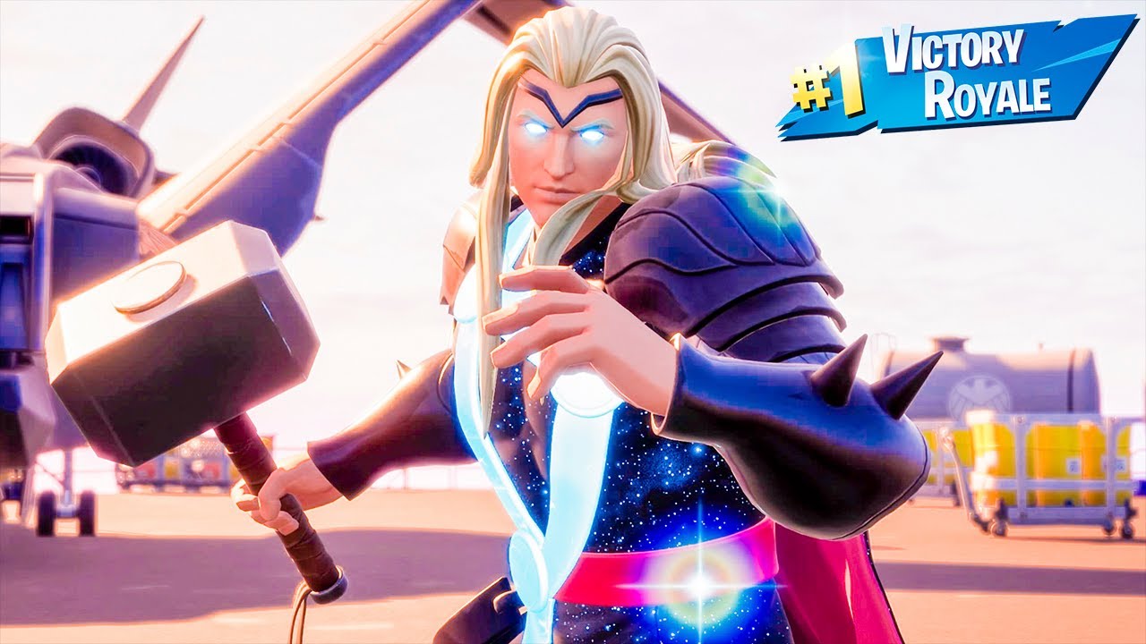 Thor Skin Solo Win Full Gameplay Fortnite Chapter 2 Season 4 No Commentary PS4 Console
