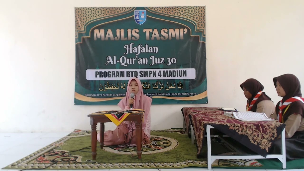 TAS'MI HAFALAN AL QURAN JUS 30 - ALYA LABIBATUZZAHRO - SMPN 4 MADIUN #TASMI002