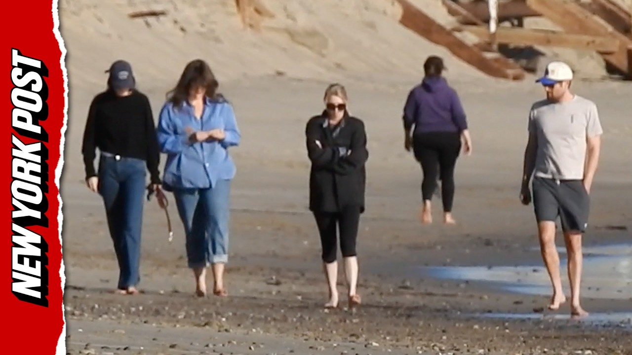 Devastated Jake and Romy Reiner stroll Malibu beach after parents&rsquo; slayings