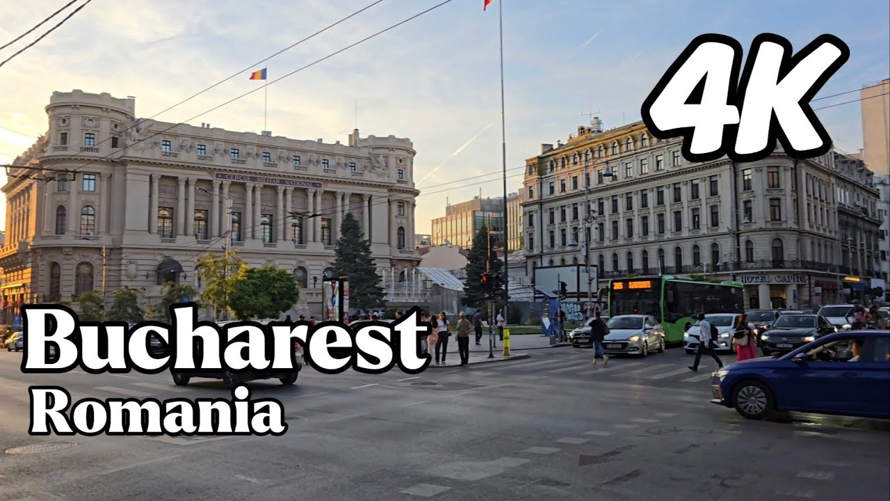 POV Walking Tour in Bucharest, Romania | 4K