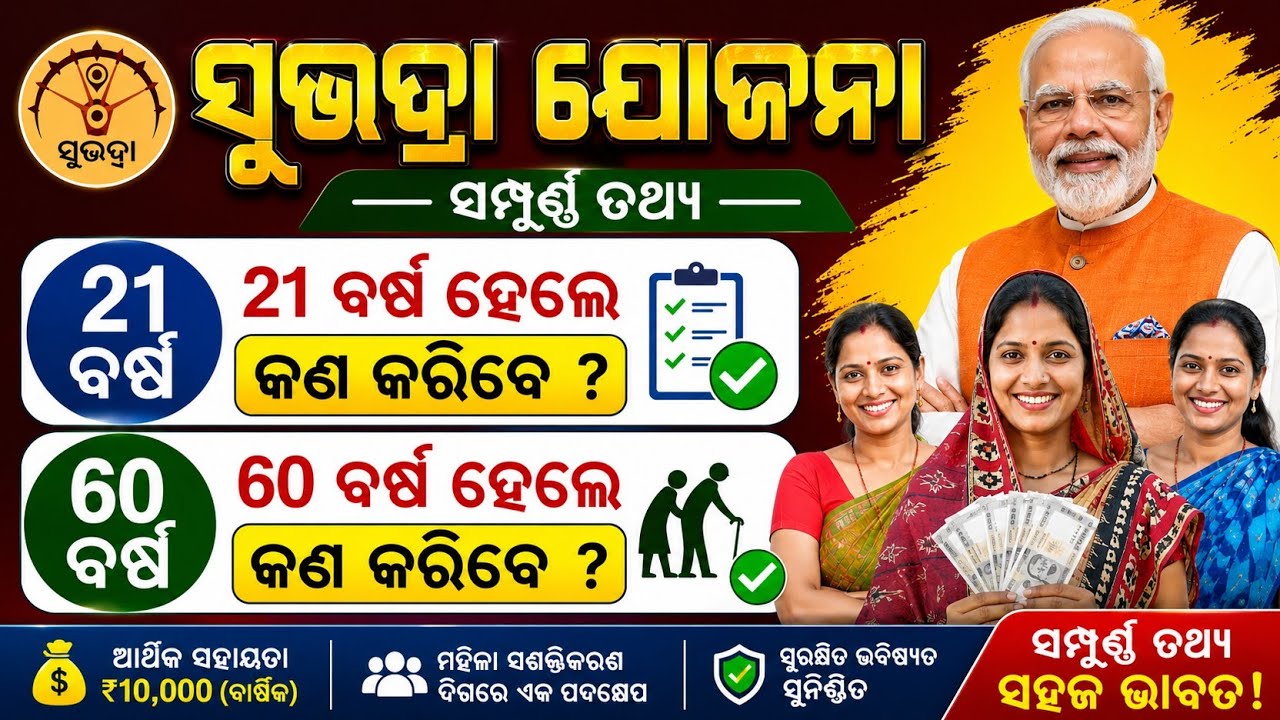 ||ସୁଭଦ୍ରା ଯୋଜନା new Update ||#subhadrayojana #subhadra #madhubabupensionnewlist2025 