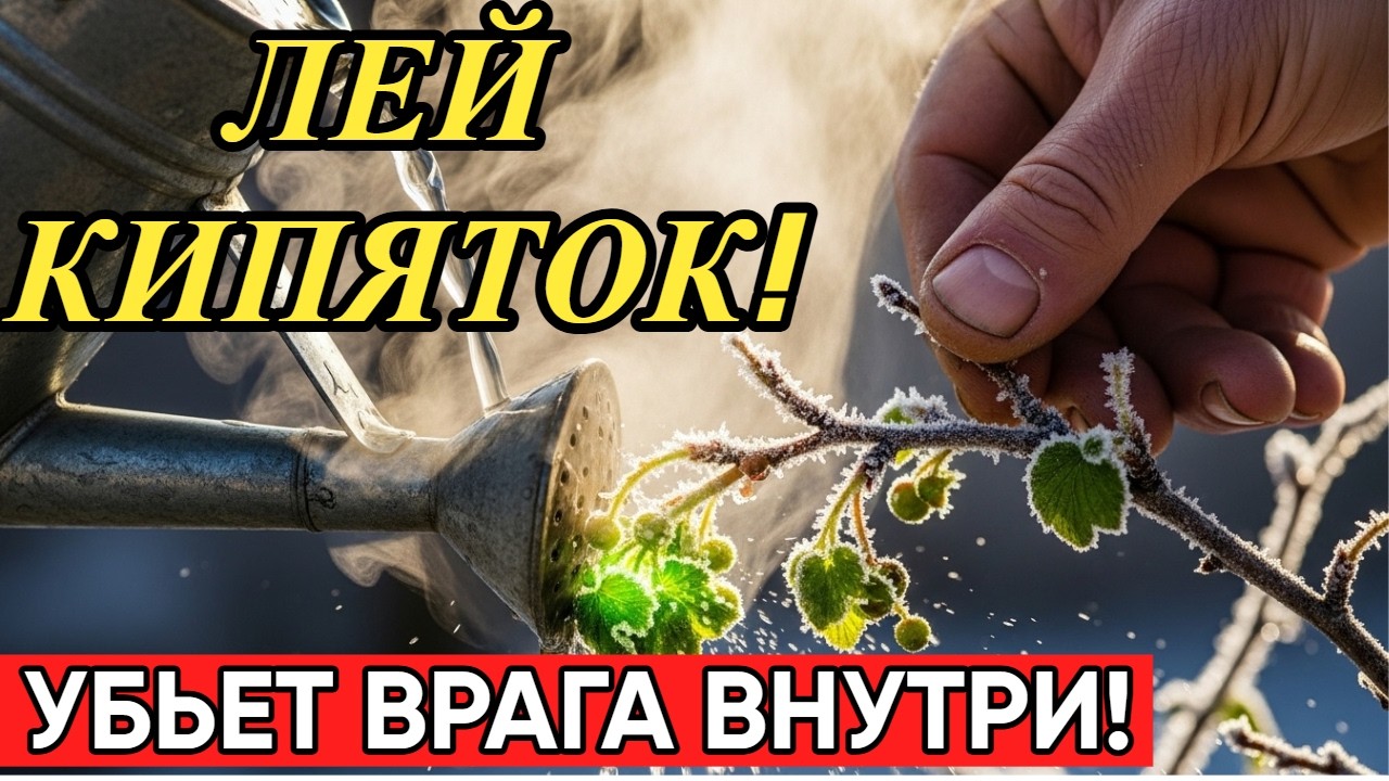 ЛЕЙТЕ КИПЯТОК В МАРТЕ! Урожай Х3 и ни одного вредителя.