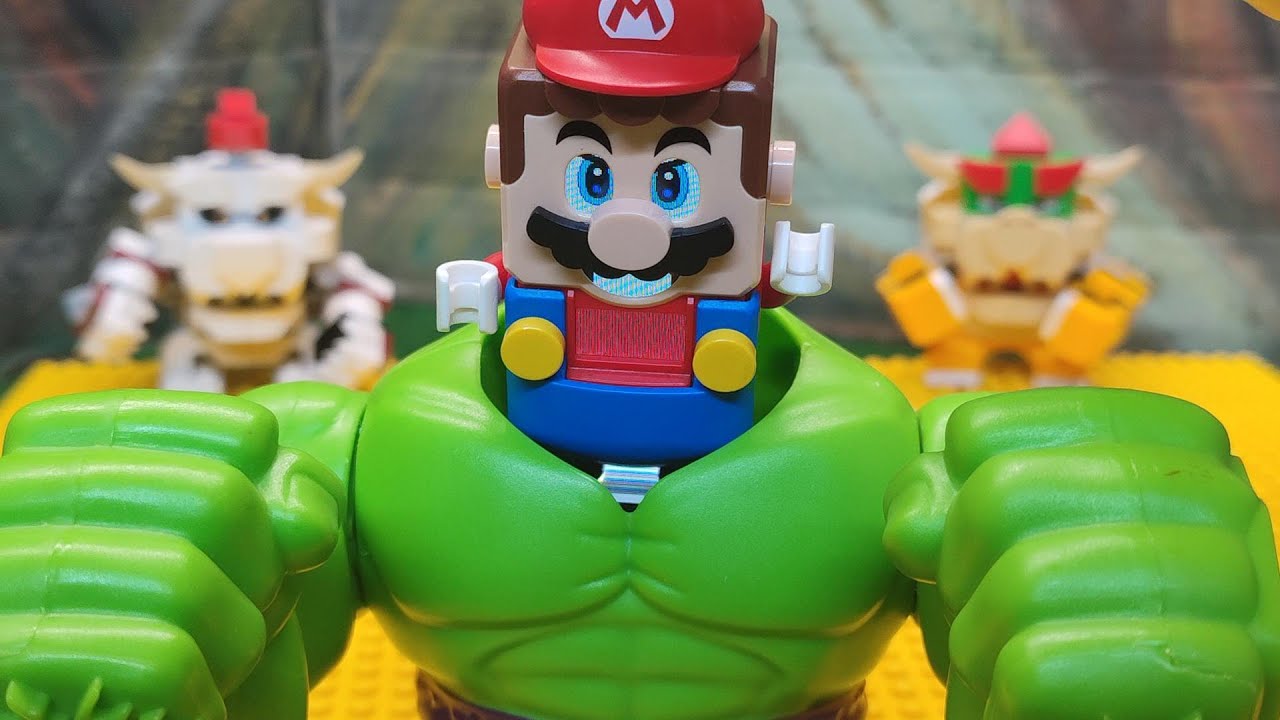 LEGO Mario Hulk Monster Kill Bowser und Dry Bowser