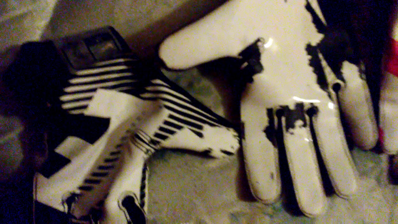 Football and football gloves collection
