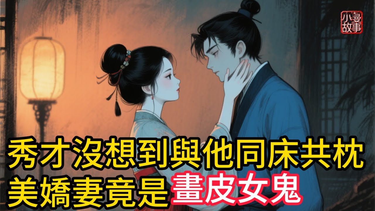 秀才沒想到與他同床共枕的美嬌妻竟然是畫皮女鬼！一張畫皮，裹著骷髏與邪祟；一顆貪心，引來劫難與毀滅！#民間故事 #故事頻道 #懸疑故事 #睡前故事
